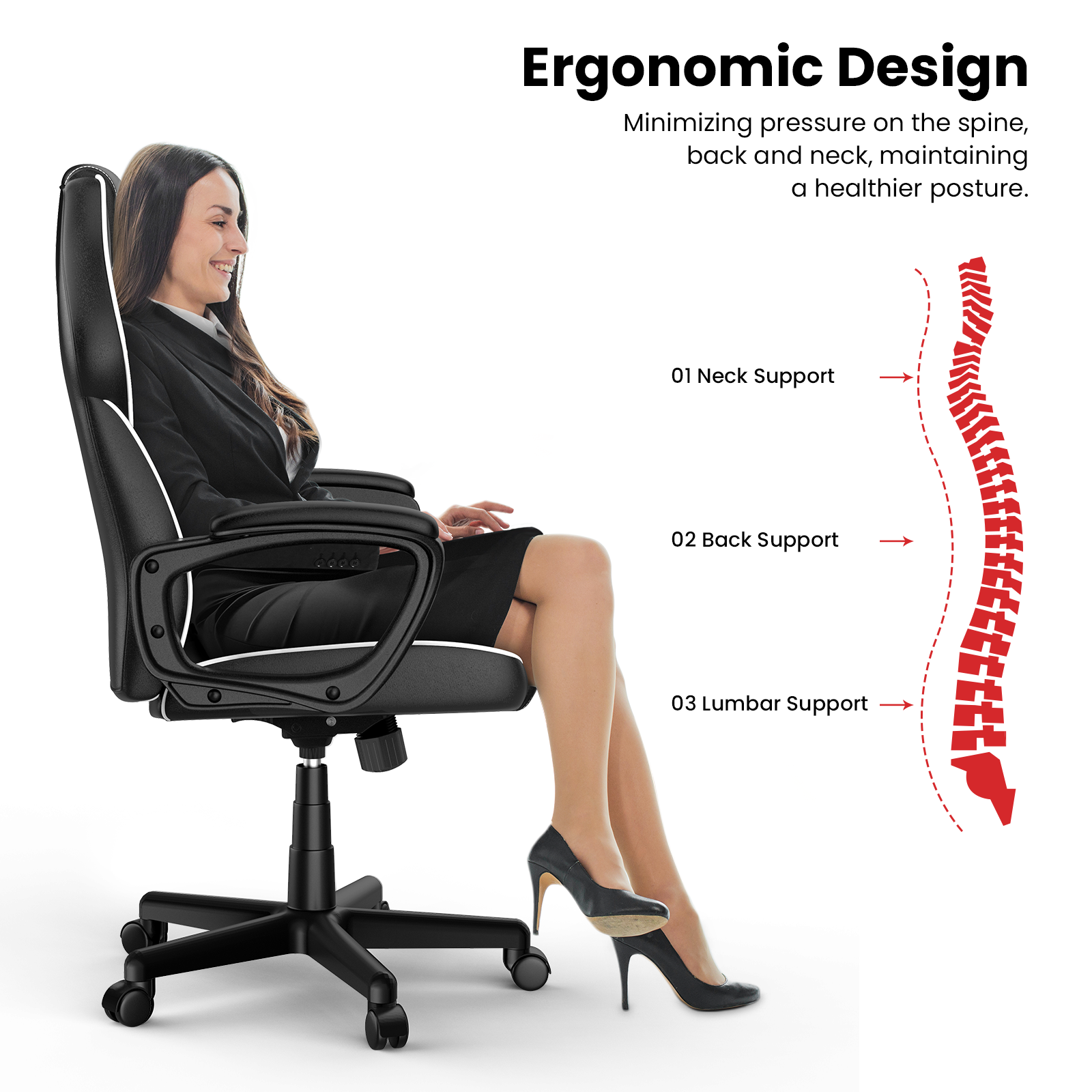 ACGAM CG-4850 Ergonomic Gaming Office Chair