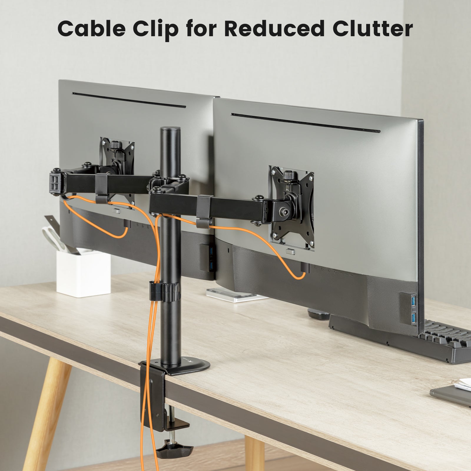ACGAM MDS-1D Articulated Steel Dual-Monitor Mount