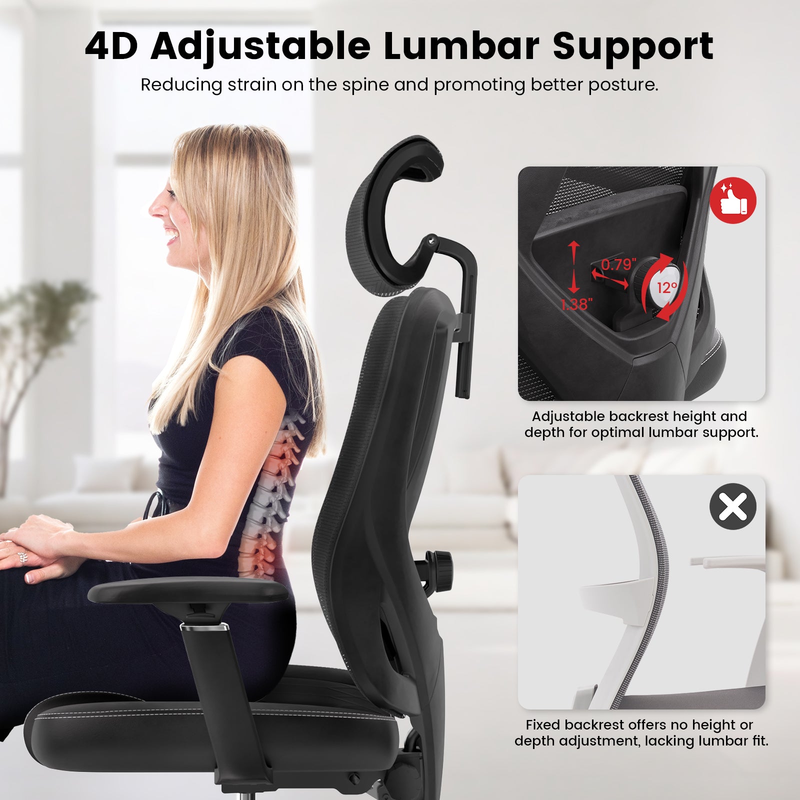 ACGAM CG-5455M Ergonomic Gaming Office Chair