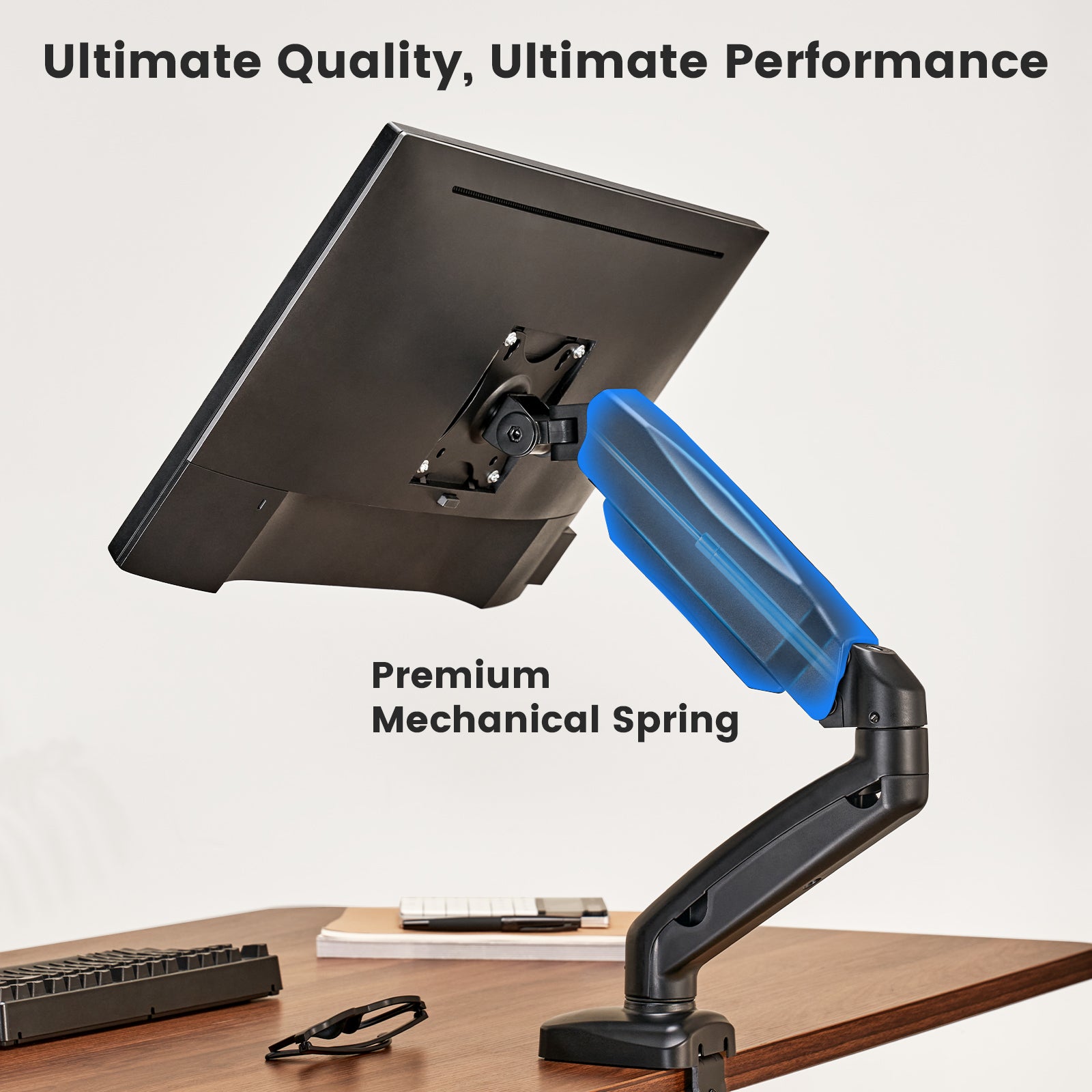 ACGAM MAS-1S Spring-Assisted Single-Monitor Mount