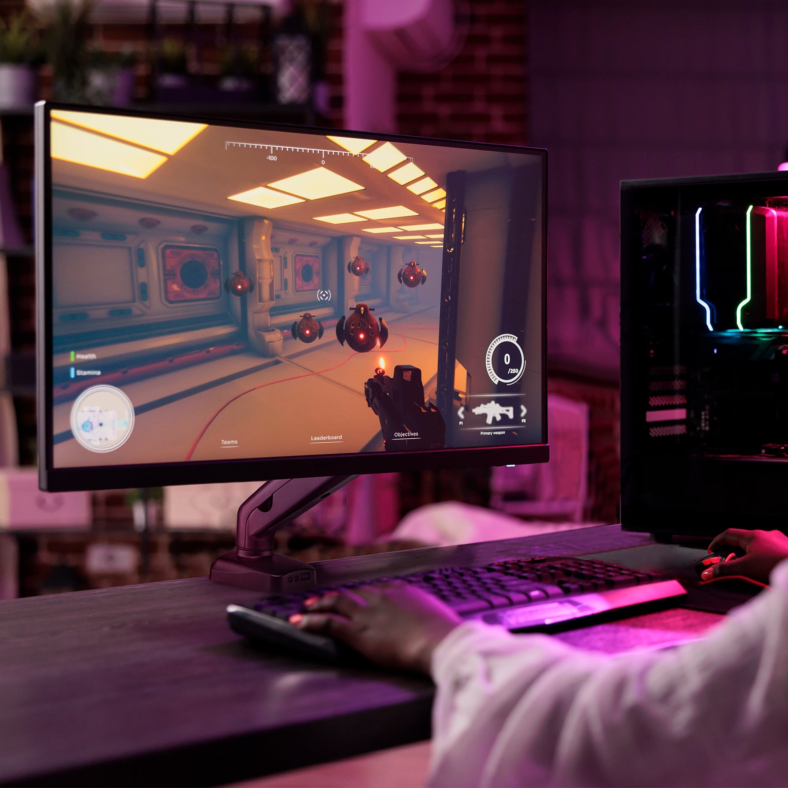 ACGAM MAS-1S Spring-Assisted Single-Monitor Mount