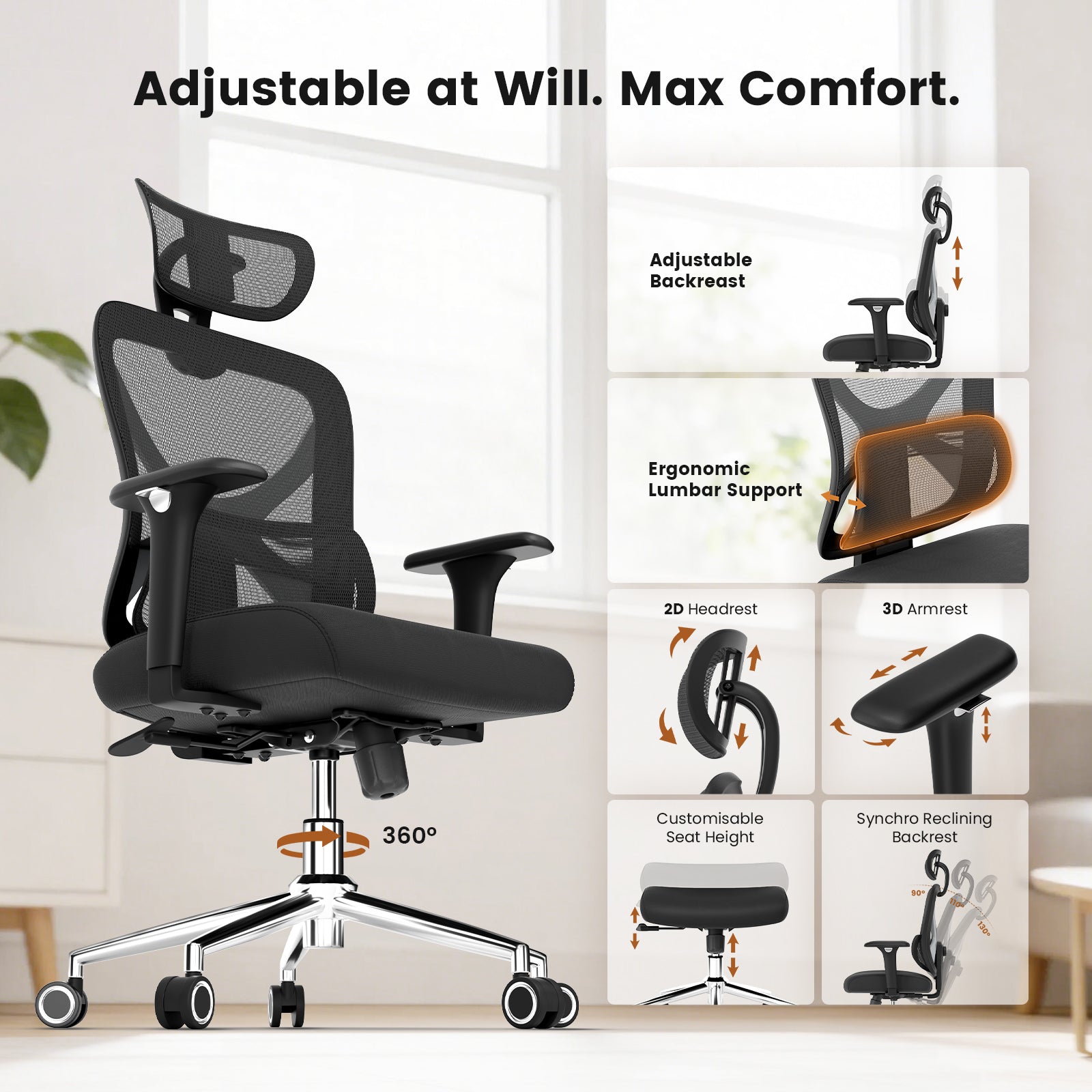 ACGAM CG-5354M Gaming Office Chair