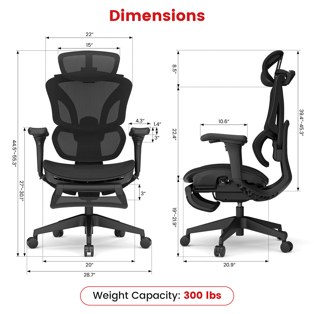 ACGAM CG-5658M Ergonomic Gaming Office Chair