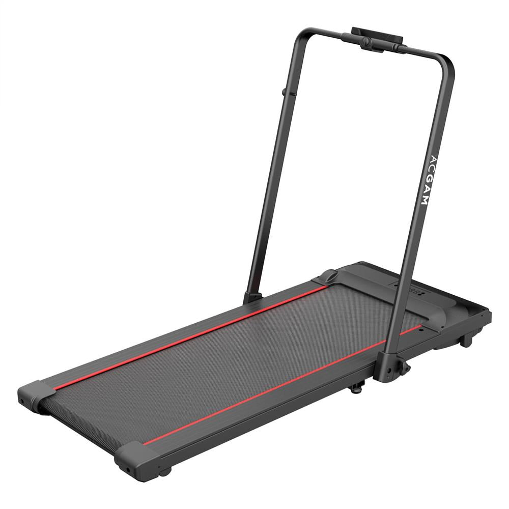 ACGAM T02P 2 in 1 Folding Treadmill with Wheels - Remote Control and LED Display