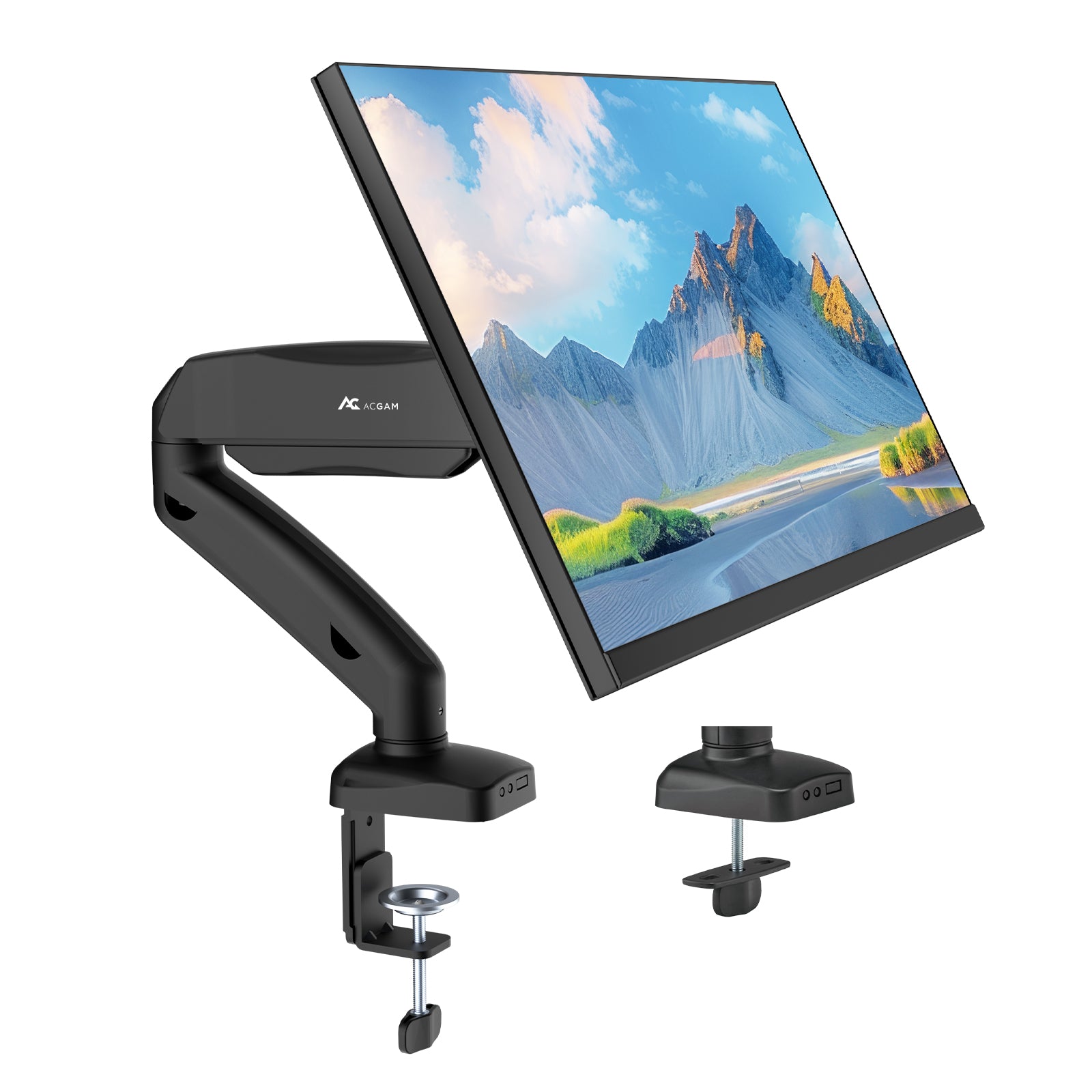ACGAM MAS-1S Spring-Assisted Single-Monitor Mount