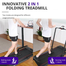 Load image into Gallery viewer, ACGAM T02P 2 in 1 Folding Treadmill with Wheels - Remote Control and LED Display
