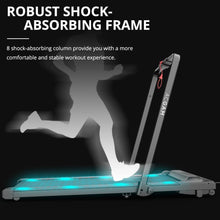 Load image into Gallery viewer, ACGAM T02P 2 in 1 Folding Treadmill with Wheels - Remote Control and LED Display
