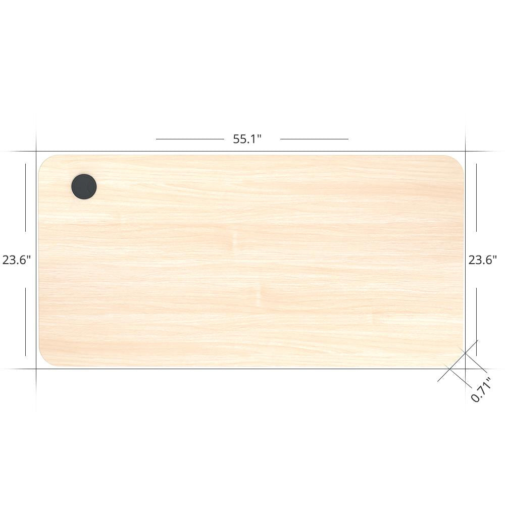 ACGAM High Quality Wood 140*60*1.8cm Desktop Suitable for Standing Desk Frame